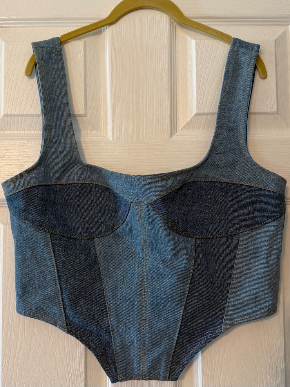 PrettyLittleThing Women's Denim Corset